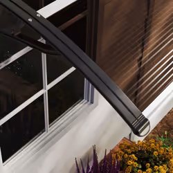 Outsunny Outdoor Window Door Canopy Fixed Awning Porch UV Water Cover Brown - Additional view 8
