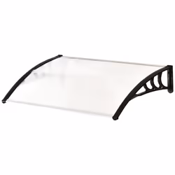 Outsunny Outdoor Window Door Canopy Fixed Awning Porch UV Water Cover White - Additional view 6