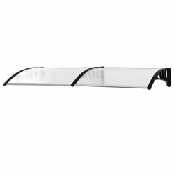 Outsunny Outdoor Curved Window Porch Canopy Awning UV Rain Cover 0.8x2m Clear - Additional view 7