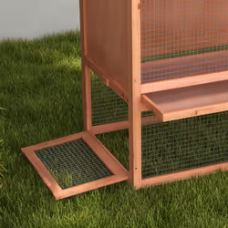 Pawhut Wood Rabbit,Bunny,Guinea Pig Hutch Water-Resistant w/ Ramp Outdoor Use - Additional view 6