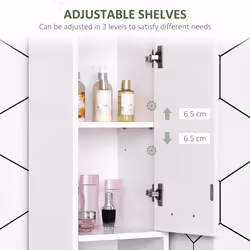 HOMCOM Storage Cabinet For Bathroom Bedroom Freestanding w/ Door - Additional view 5