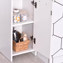 HOMCOM Storage Cabinet For Bathroom Bedroom Freestanding w/ Door - Additional view 8