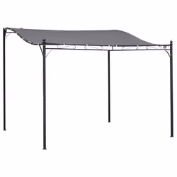 Outsunny 3m x 3m Gazebo Garden Pergola Canopy Sun Shade Shelter Soft Top - Additional view 8