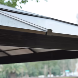 Outsunny 4 x 3.6m Hardtop Gazebo Canopy w/ Polycarbonate Roof & Aluminium Frame - Additional view 4