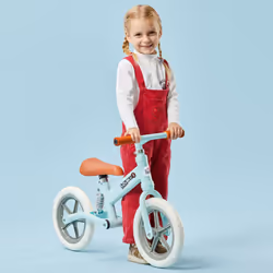 HOMCOM Kid Balance Bike ChildrenBicycle Adjustable Seat 2-5 Years No Pedal Blue