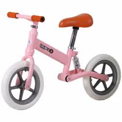 HOMCOM Kid Balance Bike ChildrenBicycle Adjustable Seat 2-5 Years No Pedal Pink