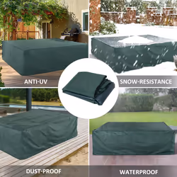 Outsunny Large Garden Set Square Cover Outdoor Furniture Waterproof Resist Fade - Additional view 4