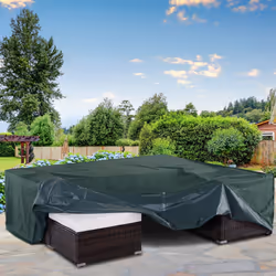 Outsunny Large Garden Set Square Cover Outdoor Furniture Waterproof Resist Fade - Additional view 5