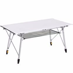 Outsunny Portable Roll-up Aluminium Folding Picnic Table Outdoor BBQ Party - Additional view 8