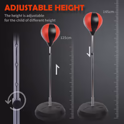 HOMCOM Adjust Kids Training Boxing Punching Ball Bag Boxing Punching w/ Gloves - Additional view 4
