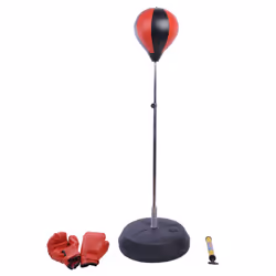 HOMCOM Adjust Kids Training Boxing Punching Ball Bag Boxing Punching w/ Gloves - Additional view 8