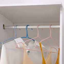 HOMCOM Rolling Open Wardrobe Hanging Rail Storage Shelves for Clothes, White - Additional view 6