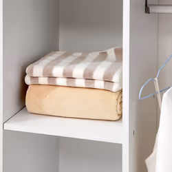 HOMCOM Rolling Open Wardrobe Hanging Rail Storage Shelves for Clothes, White - Additional view 7