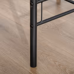 HOMCOM 3-Piece Bar Table Set 2 Stools Industrial Dining Room W/ Storage Shelf - Additional view 7