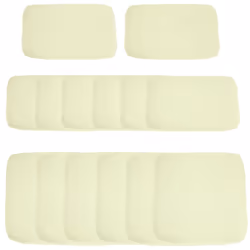 Outsunny Garden Rattan Sofa Set Polyester Cover Replacement No Cushion Cream - Additional view 8