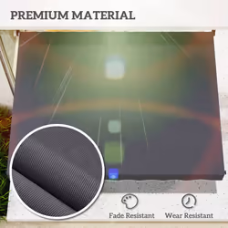 Outsunny 2x1.5m Manual Retractable Patio Awning Floor- to-ceiling Shade - Grey