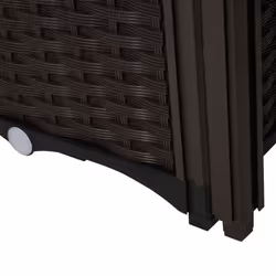 Outsunny 2-piece Elevated Flower Bed Vegetable Herb Planter Plastic, Brown - Additional view 7