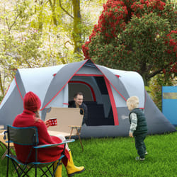 Outsunny Outdoor  Camping Tent For 5-6 W/ Bag, Fibreglass & Steel Frame