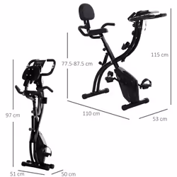 Homcom 2-in-1 Upright Exercise Bike