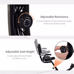 Homcom 2-in-1 Upright Exercise Bike - Additional view 4