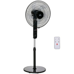 HOMCOM Oscillating Floor Fan Indoor Air Tower Standing W/ RC, 3 Speed & 7.5-Hour