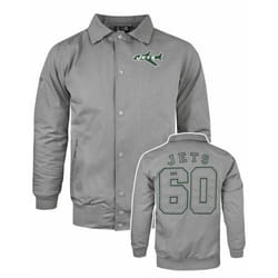 New Era Long Sleeve Zip Jacket (Mens Grey) - X-Small