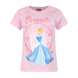 Disney Short Sleeved T-Shirt (Girls Pink) - 1-2 Years