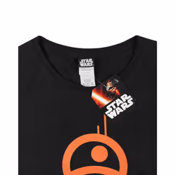 Star Wars Short Sleeved T-Shirt (Womens Black) - Large