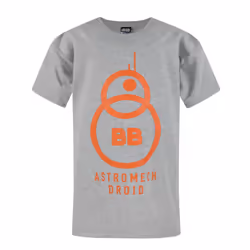 Star Wars Short Sleeved T-Shirt (Boys Grey) - 5-6 Years