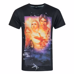 Star Wars Short Sleeved T-Shirt (Mens White) - Medium