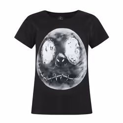 Disney The Nightmare Before Christmas Short Sleeved T-Shirt (Girls Black) - 5-6 Years