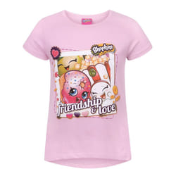 Shopkins Short Sleeved T-Shirt (Girls Pink) - 5-6 Years
