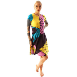 Nightmare Before Christmas Sally Women's Short Sleeve Costume Dress - 3XL