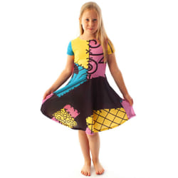 Nightmare Before Christmas Dress Girls Sally Cosplay Fancy Dress Up - 5-6 Years