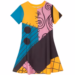 Nightmare Before Christmas Dress Girls Sally Cosplay Fancy Dress Up - 7-8 Years