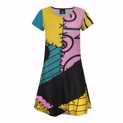 Nightmare Before Christmas Dress Girls Sally Cosplay Fancy Dress Up - 11-12 Years