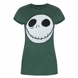 Disney The Nightmare Before Christmas Short Sleeved T-Shirt (Womens Green) - Large