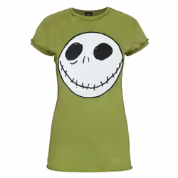 Disney The Nightmare Before Christmas Short Sleeved T-Shirt (Womens Green) - Large