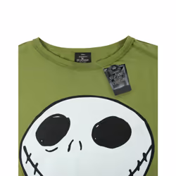 Disney The Nightmare Before Christmas Short Sleeved T-Shirt (Womens Green) - Large