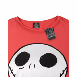 Disney The Nightmare Before Christmas Short Sleeved T-Shirt (Womens Red) - X-Large