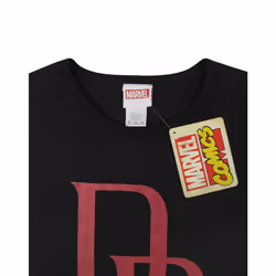 Marvel Short Sleeved T-Shirt (Womens Black) - Small