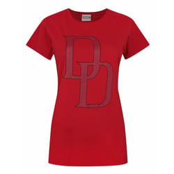 Marvel Short Sleeved T-Shirt (Womens Red) - Small