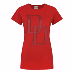 Marvel Short Sleeved T-Shirt (Womens Red) - X-Large