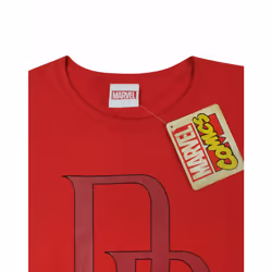Marvel Short Sleeved T-Shirt (Womens Red) - X-Large