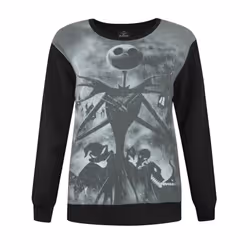 Disney The Nightmare Before Christmas Christmas Jumper (Womens Black) - Small