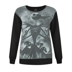Disney The Nightmare Before Christmas Christmas Jumper (Womens Black) - Small