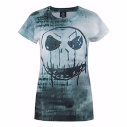 Disney The Nightmare Before Christmas Short Sleeved T-Shirt (Womens White) - Large
