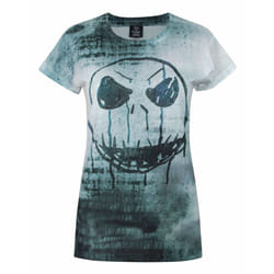 Disney The Nightmare Before Christmas Short Sleeved T-Shirt (Womens White) - Large