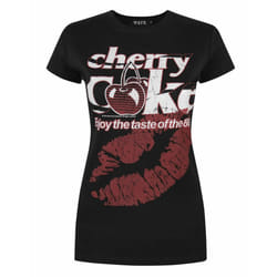 Coca Cola Short Sleeved T-Shirt (Womens Black) - X-Small