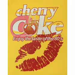 Coca Cola Short Sleeved T-Shirt (Womens Yellow) - Small